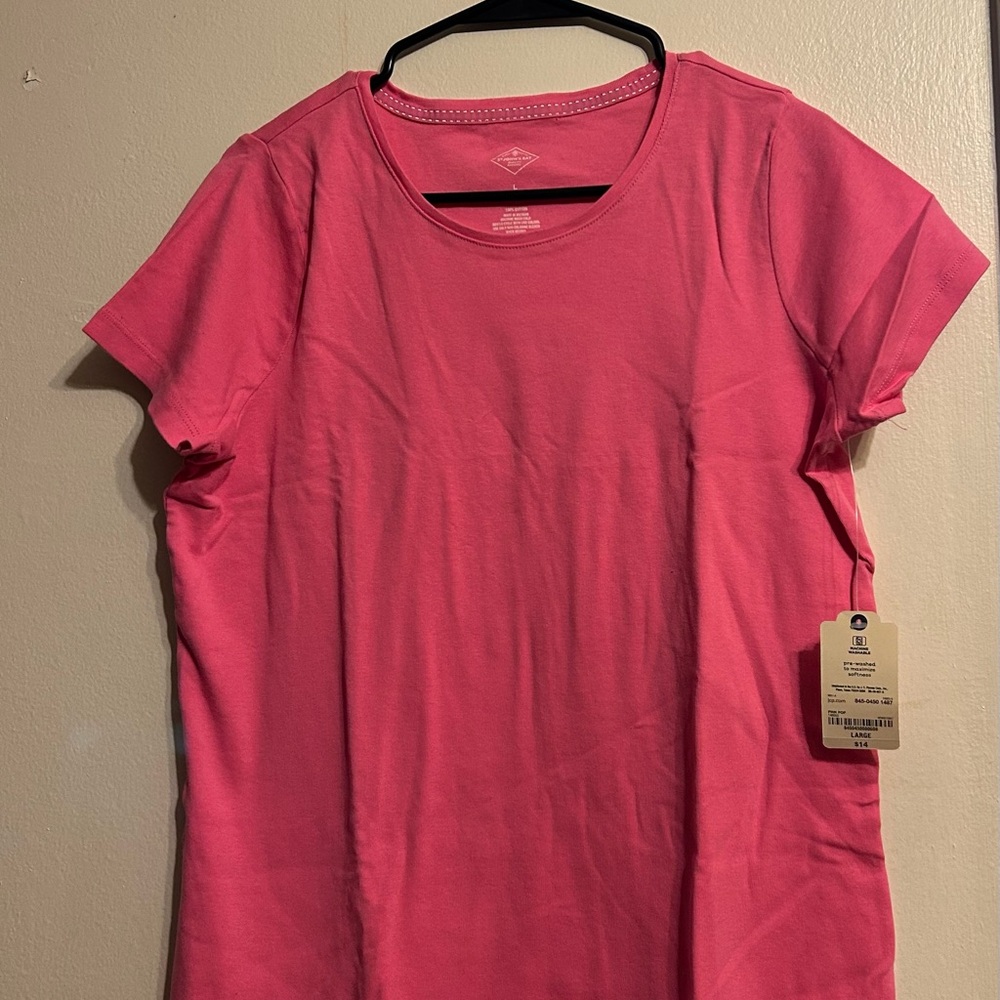 St. John's Bay Pink Short Sleeve Tee